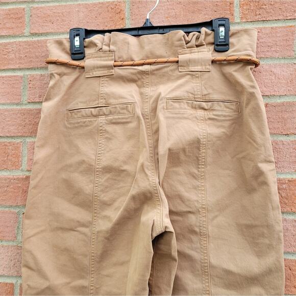 VERONICA BEARD Karter Drawstring Paperbag Pants in Tan size 29 - Picture 8 of 11